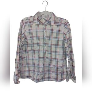 TALBOTS LADIES LONG SLEEVE BUTTON FRONT SHIRT- MP